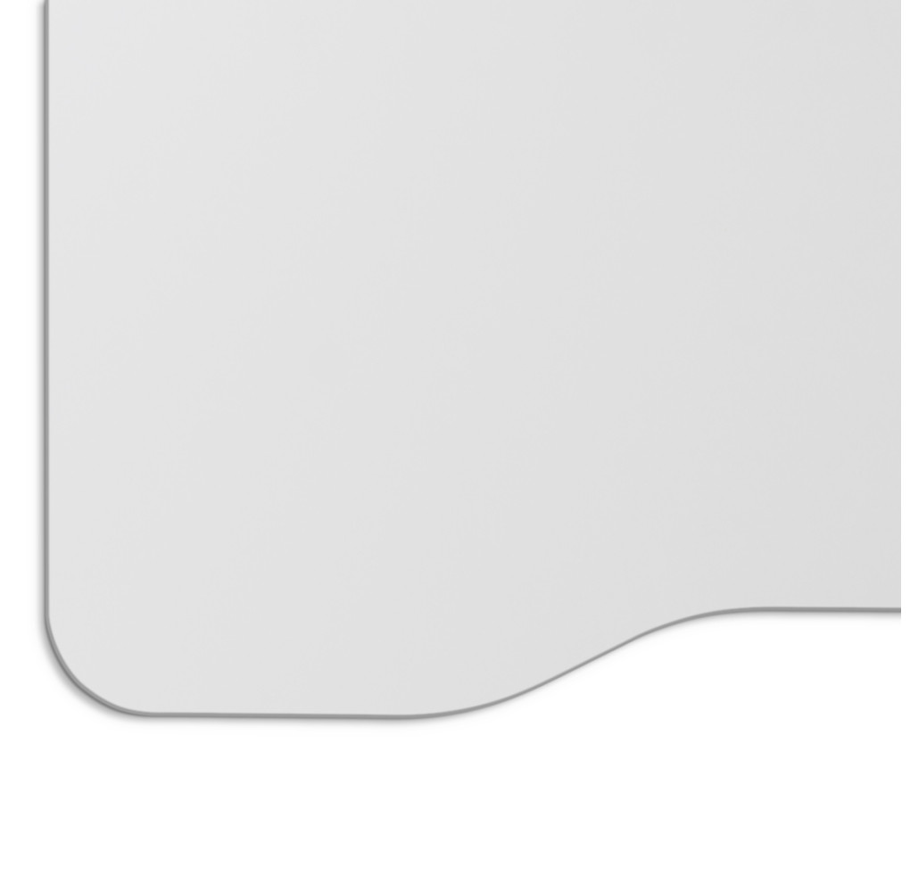 Blat biurka uniwersalny 158x80x1,8 cm Biały ERGO