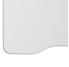 Blat biurka uniwersalny 138x68x1,8 cm Biały ERGO