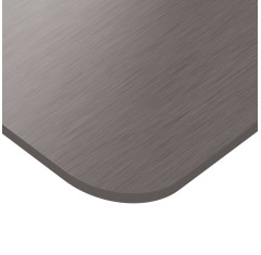 Blat biurka uniwersalny 130x65x1,8cm Tytan srebrny