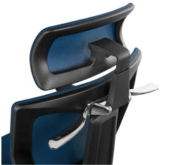 Fotel biurowy obrotowy z podłokietnikiem BARD blue
